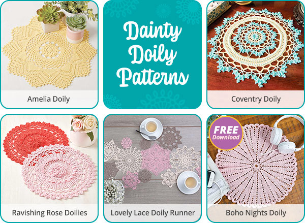  Free Pattern Friday Very Vintage Coasters Herrschners